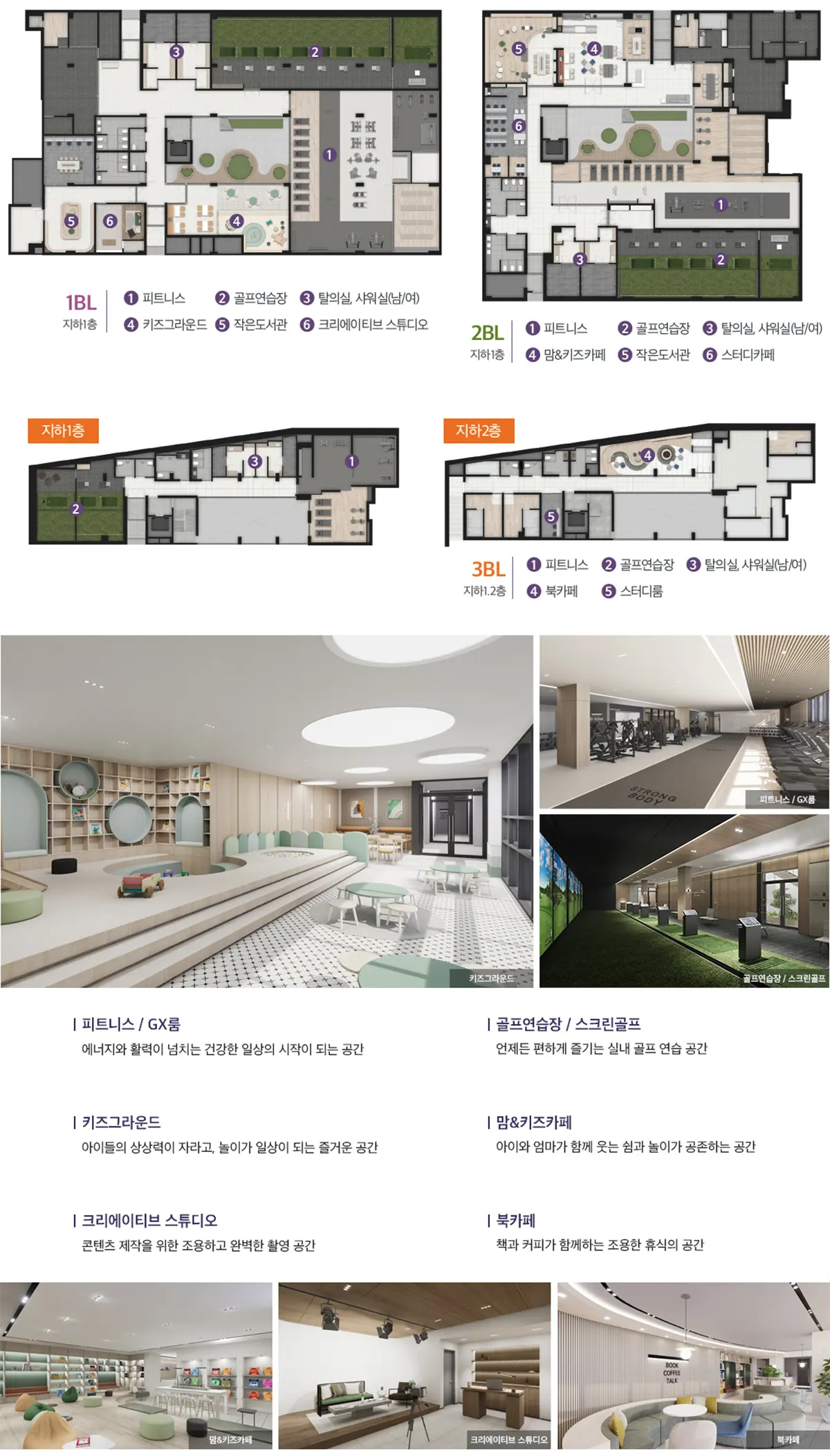 단지내 시설의 종류